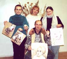 Участники мастер-класса в Сосновоборской художественной школе