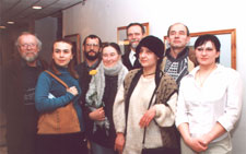 Участники выставки 'Петербургская пастель в Сосновом Бору'